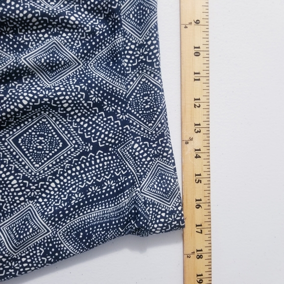 H&M Skirt Women Size Large Blue Cream - Picture 5 of 12